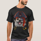 Pirate Chihuahua Jolly Roger Halloween Costume T-shirt (Voorkant)