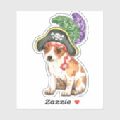 Pirate Chihuahua Vinyl Sticker (Vel)