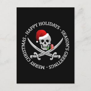Pirate Christmas briefkaart - aanpassen