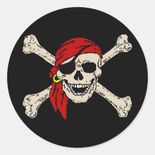 Pirate Classic Round Sticker