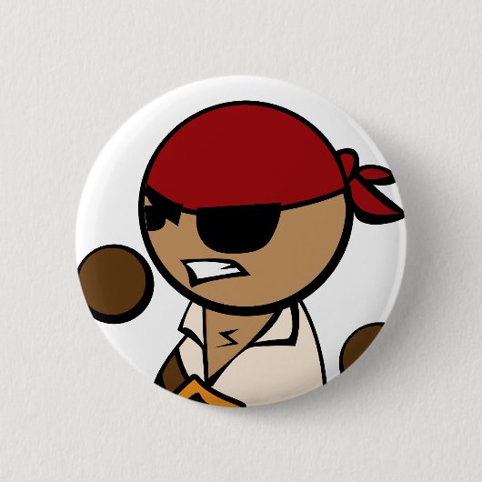 Pirate Close-up Ronde Button 5,7 Cm (Voorkant)