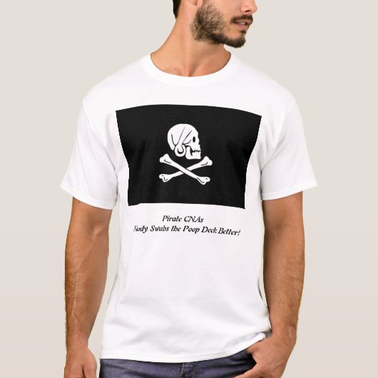 Pirate CNA's mannen shirt (Voorkant)