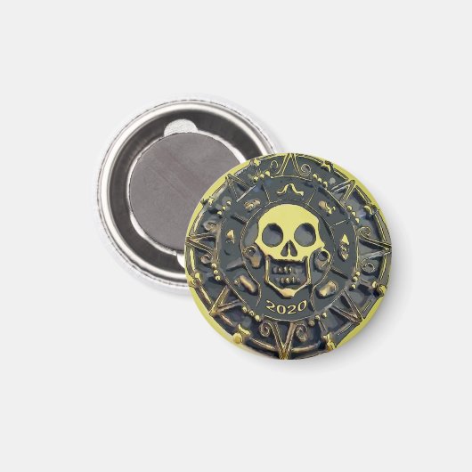 Pirate Coin 2020 Magneet (Voorkant / Achterkant)