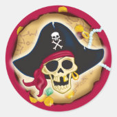 Pirate Coin Sticker (Voorkant)