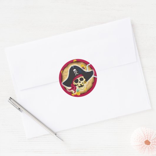 Pirate Coin Sticker (Envelop)