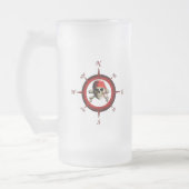Pirate Compass Roos Matglas Bierpul (Links)