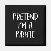 Pirate Costume Party Co. Uni-all Ages Funny Hallow Magneet (Voorkant)