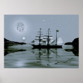 Pirate Cove / blauw Poster (Voorkant)