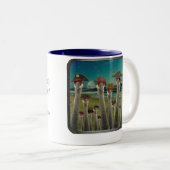 Pirate Cranes_Twilight Beach Tweekleurige Koffiemok (Voorkant rechts)