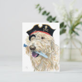 Pirate Cream Labradoodle Briefkaart (Staand voorkant)