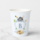 Pirate Crest Papieren Bekers (Achterkant)
