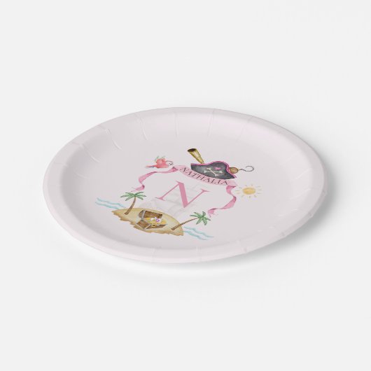 Pirate Crest Papieren Bordje (Gekanteld)