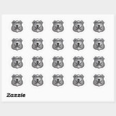 Pirate Crest Ronde Sticker (Vel)