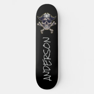 Pirate Cross Botten Personalized Skateboard
