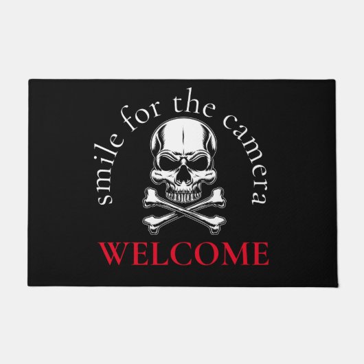 Pirate Cross Botten Skull Deurmat (Voorkant)