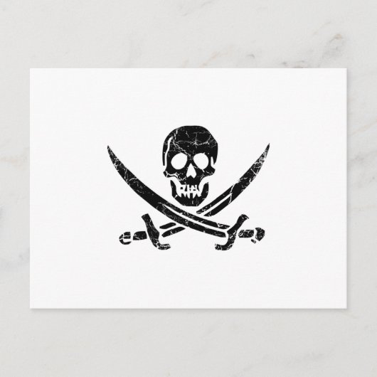 Pirate Cross Briefkaart (Voorkant)