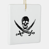 Pirate Cross Keramisch Ornament (Rechts)