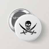 Pirate Cross Ronde Button 5,7 Cm (Voorkant /achterkant)