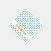 Pirate Crossbones Happy Birthday Kinder Kleurrijke Servet (Hoek)