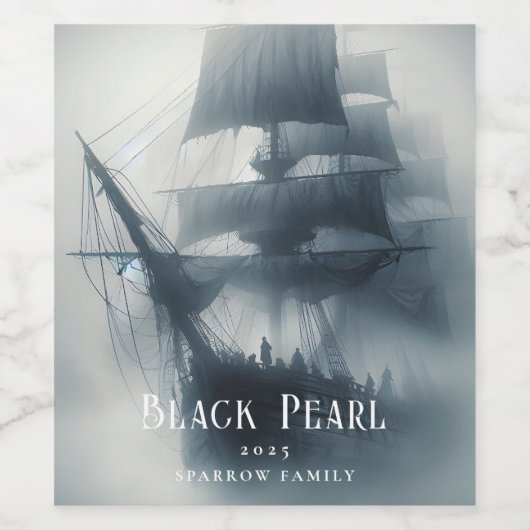 Pirate Custom Wijnlabels Wijn Etiket (Enkel label)