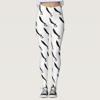 Pirate Cutlass Print Leggings voor Gasparilla