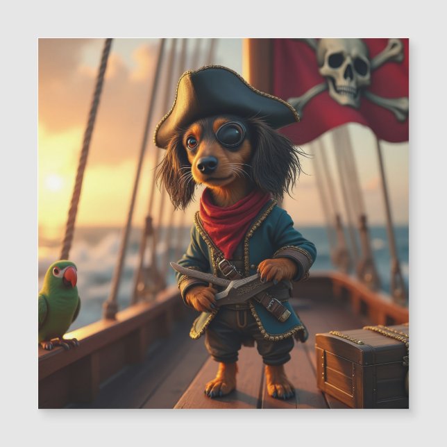 Pirate Dachshund (Voorkant)