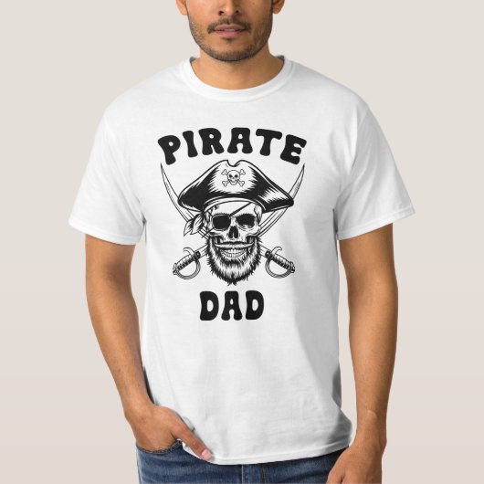 Pirate Dad Skull T-shirt (Voorkant)