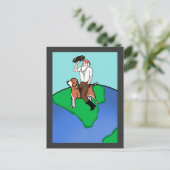 Pirate Darwin Briefkaart (Staand voorkant)