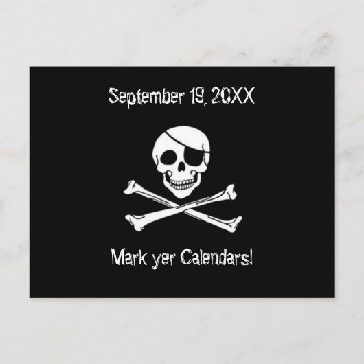 Pirate Day Party Invitation Briefkaart (Voorkant)