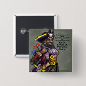 Pirate Day Vierkante Button 5,1 Cm (Voorkant /achterkant)