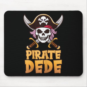 Pirate Dede Grappige Kapitein Matching Oma Hallowe Muismat