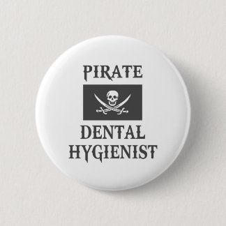 Pirate Dental Hygienist Ronde Button 5,7 Cm
