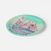 Pirate Design met Ship & Pirates Papieren Bordje (Gekanteld)
