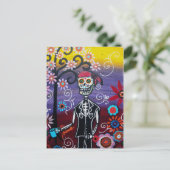 PIRATE DIA DE LOS MUERTOS BRIEFKAART (Staand voorkant)