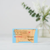 Pirate Diaper Raffle Kaarten Visitekaartje (Staand voorkant)