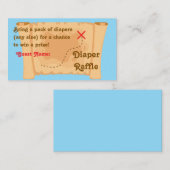 Pirate Diaper Raffle Kaarten Visitekaartje (Voorkant / Achterkant)