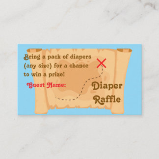 Pirate Diaper Raffle Kaarten Visitekaartje