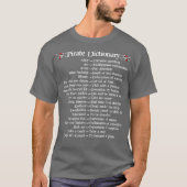 Pirate Dictionary Grapny Talk als een piraat T-shirt (Voorkant)