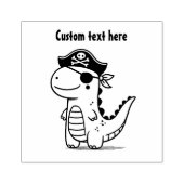 Pirate Dinosaur Rubberstempel (Afrduk)