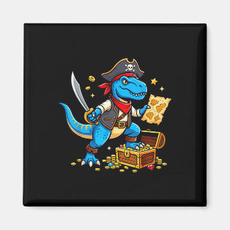Pirate dinosaur t rex boys girls kids funny magneet