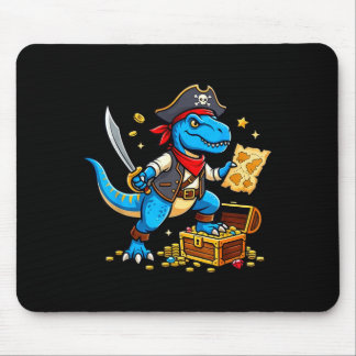 Pirate dinosaur t rex boys girls kids funny muismat