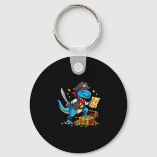 Pirate dinosaur t rex boys girls kids funny sleutelhanger