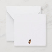 Pirate Dinosaur Valentijnsdag Kaarten Notitiekaartje (Achterkant)