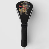 Pirate Dinosaurus T-Rex Grappig Halloween kostuum Golfheadcover (Voorkant)