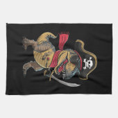 Pirate Dinosaurus T-Rex Grappig Halloween kostuum Theedoek (Horizontaal)