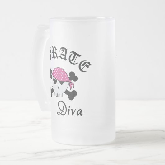 Pirate Diva Matglas Bierpul (Voorkant links)