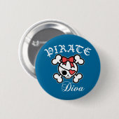 Pirate Diva Ronde Button 5,7 Cm (Voorkant /achterkant)