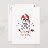 Pirate Diver Briefkaart (Voorkant / Achterkant)