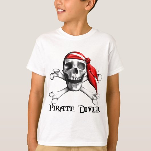 Pirate Diver Kinder T-shirt (Voorkant)