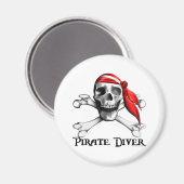 Pirate Diver Magnet (Voorkant / Achterkant)